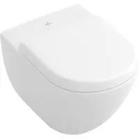 Villeroy & Boch Subway Wand-Flachspülklosett 370 x 560mm - Weiß Alpin ceramicplus - 660310R1