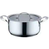 Haeger PA-20H.002A, Rund, Allzweckpfanne, Edelstahl, Edelstahl, 20 l, Keramik, Elektro, Gas, Induktion