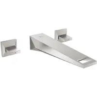 GROHE 3-Loch-Waschtischbatterie Allure Brilliant 20629, Wandmontage, Fertigmontageset für 29 025 002, Ausladung 210 mm, supersteel