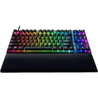 Razer Huntsman V2 Tenkeyless, Tenkeyless (80 - 87 %), Kabelgebunden, USB, QWERTY, RGB-LED, Schwarz