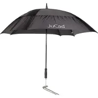 JUCAD Telescopic Umbrella Windproof With Pin Black