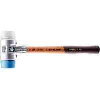 HALDER SIMPLEX Schonhammer Ø 40 mm TPE-soft blau / Superplastik mit Aluminiumgehäuse