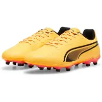 Puma Herren Fussballschuhe King Match FG/AG - 107570, Farbe:Orange, Herren Schuhe:42.5
