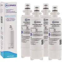 Allspares Wasserfilter (4x) für Kühlschrank geeignet für LG Beko Küppersbusch