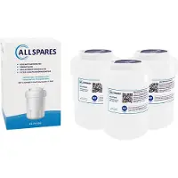 Allspares Wasserfilter (3x) für Kühlschränk geeignet für GE MWF