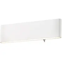 Globo Weiße moderne Aluminium-Wandlampe Globo Siegfried