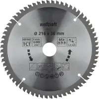 Wolfcraft HM-Sägeblatt 216 x 30 x 2,8 mm