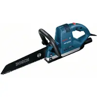 Bosch Elektrofuchsschwanz GFZ 16-35 AC, 2x Sägebl. f. Porenbet., 2x f. Holz + Kunstst.