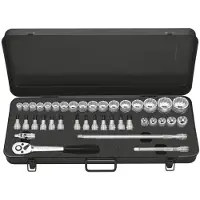 Matador Steckschlüssel-Satz, 12-kt., 39-tlg., 10 mm (3/8"): 6-22 m