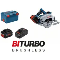 Bosch Gks 18v-68 C+2x5.5 Proc+gal1880 Cv+l-boxx Circular Saw Silber