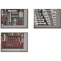 Gedore red R21010004 Werkzeugsatz 3x CT-Module 129-teilig, 3301679