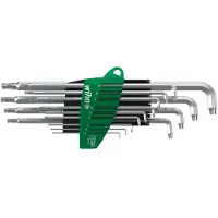 Wiha 366BETSZ13TS Stiftschlüssel Set im ProStar Halter Stubby TORX-Kugelkopf Titansilber 14-tlg. (40979)