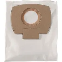 Metabo Vlies-Filterbeutel - 25 / 30 l, für ASA 25 L PCASA 30 L PC Inox - 5 Stück - 630296000