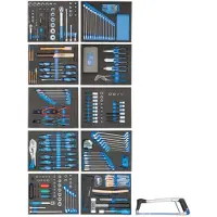 Gedore TS-308 Werkzeugsortiment in Check-Tool-Modulen, 308-teilig, 2956535