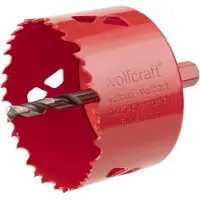 Wolfcraft 5475000 Complete Crown Saw With Adapter And Pilot Bit 74 Mm Rot