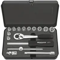 Matador Steckschlüssel-Satz M, 6-kt., 16-tlg., 6,3 mm (1/4"): 4-13 m