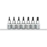 Gedore red R62458107 Schraubendrehereinsätze 1/2 +Leiste 7-teilig