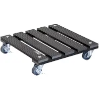 WAGNER System Multi Pflanzenroller aus WPC, anthrazit, ca. 29x29 cm