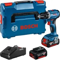 Bosch Akku-Bohrschrauber GSR 18V-45, 2 x Akku GBA 18V 3.0Ah in L-BOXX