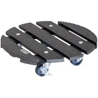 WAGNER System Multi Pflanzenroller aus WPC, anthrazit, Ø ca. 29 cm