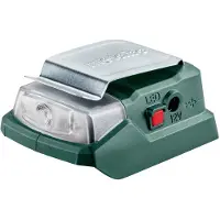 Metabo PowerMaxx PA 12 LED-USB, Ladegerät, Lithium-Ion (Li-Ion), 12 V, , Schwarz, 2 A