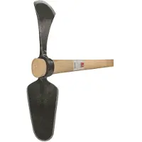Ideal Office Wiedehopfhacke mit Ovalblatt geschmiedet ovales Auge Eschenstiel 105 cm