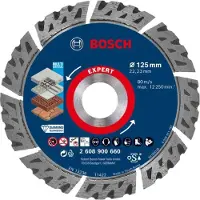 Bosch EXPERT MultiMaterial Diamanttrennscheiben, 125 x 22,23 x 2,2 x 12 mm