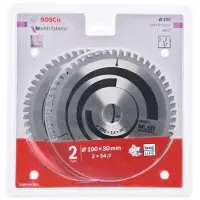 Bosch Professional Multimaterial Kreissägeblatt/1.8x54t 190x30x2.4 2 Einheiten