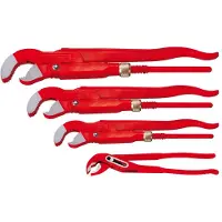 Rothenberger Eckrohrzangenset Profi-Set 4, selbstklemmend, für Rohre 1"-10", 4-teilig