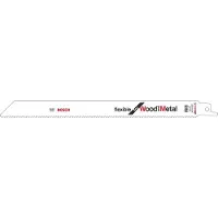 Bosch S 1122 HF, Säbelsägeblatt, Aluminium, Leitung, Profil, Blech, Holz mit Nägeln, Bimetallisch, 2,5 mm, 17,5 cm, 22,5 cm