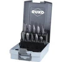 RUKO Set Rotierende Fräser Aus Wolframcarbid 10 Einheiten