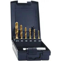 Exact 05930 Kombigevindbor 7 dele metrisk M3, M4, M5, M6, M8, M10 Højreskæring HSS 1 Set