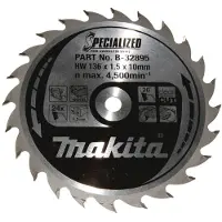 Makita SPECIALIZED Sägeblatt 136x10x24Z