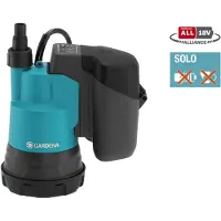 Gardena 2000/2, Impulspumpe, Batterie, 2 bar, 2000 l/h, Schwarz, Blau
