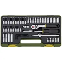 Proxxon Industrial Steckschlüsselsatz mit Knüppelratsche, 1/4", 50-tlg.
