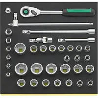 Stahlwille 96830360, Steckschlüssel-Satz, 36 Kopf/Köpfe, 350 mm, 350 mm, 4,6 kg