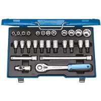 Gedore 19 IMU-10 Steckschlüssel-Satz 1/2", 27-teilig, 6-kant, 10-30 mm, 6139750