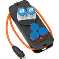 Brennenstuhl 1151600040, 1,5 m, Drinnen/Draußen, CEE, Abgewinkelt, IP44, Kunststoff