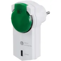 Hama 00121954, IP44, Grün, Weiß, 1 AC-Ausgänge, 3500 W, 230 mm, 140 mm