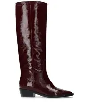 Manfield Rote Stiefel aus Lackleder | Größe 39