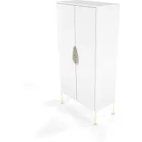 Skandica Highboard Merlin , weiß , Maße (cm): B: 80 H: 160
