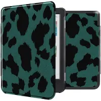 IMoshion Design Slim Hard Case Klapphülle für das Kobo Clara Colour / BW - Green Leopard