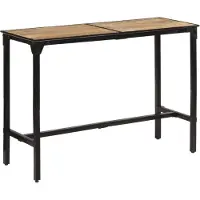 vidaXL Bartisch 150x55x107 cm Raues Massivholz Mango