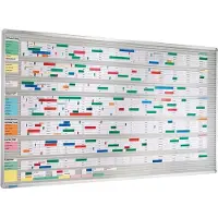 Eichner Einstecktafel "VISIPLAN", 12mm Einstecktiefe, 18mm Sichtrand, mit Klemmwirkung, Schienenanzahl 52, Maße 100 x 94 cm, Verpackungseinheit: 1 STK