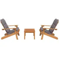 vidaXL 3-tlg. Garten-Lounge-Set Adirondack Massivholz Akazie