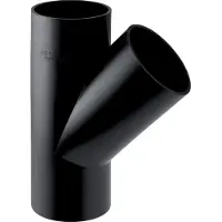 Geberit GE PE, Abzweiger, für waagerechten Einbau, 45 Grad, d 200/160mm, 370145, 1 Stk.