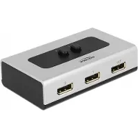 DeLOCK 87668, DisplayPort, Schwarz, Grau, 2560 x 1440 Pixel, 112 mm, 68 mm, 29 mm