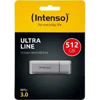 Intenso USB 3.0 Stick 512GB, Ultra Line, silber Typ-A, (R) 70MB/s, Retail-Blister