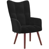 vidaXL Relaxsessel Schwarz Samt