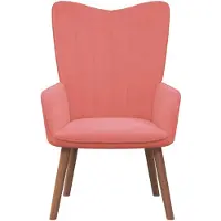 The Living Store Relaxsessel Rosa Samt